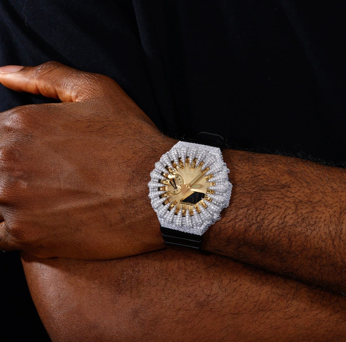 GA-2100 iced bezel