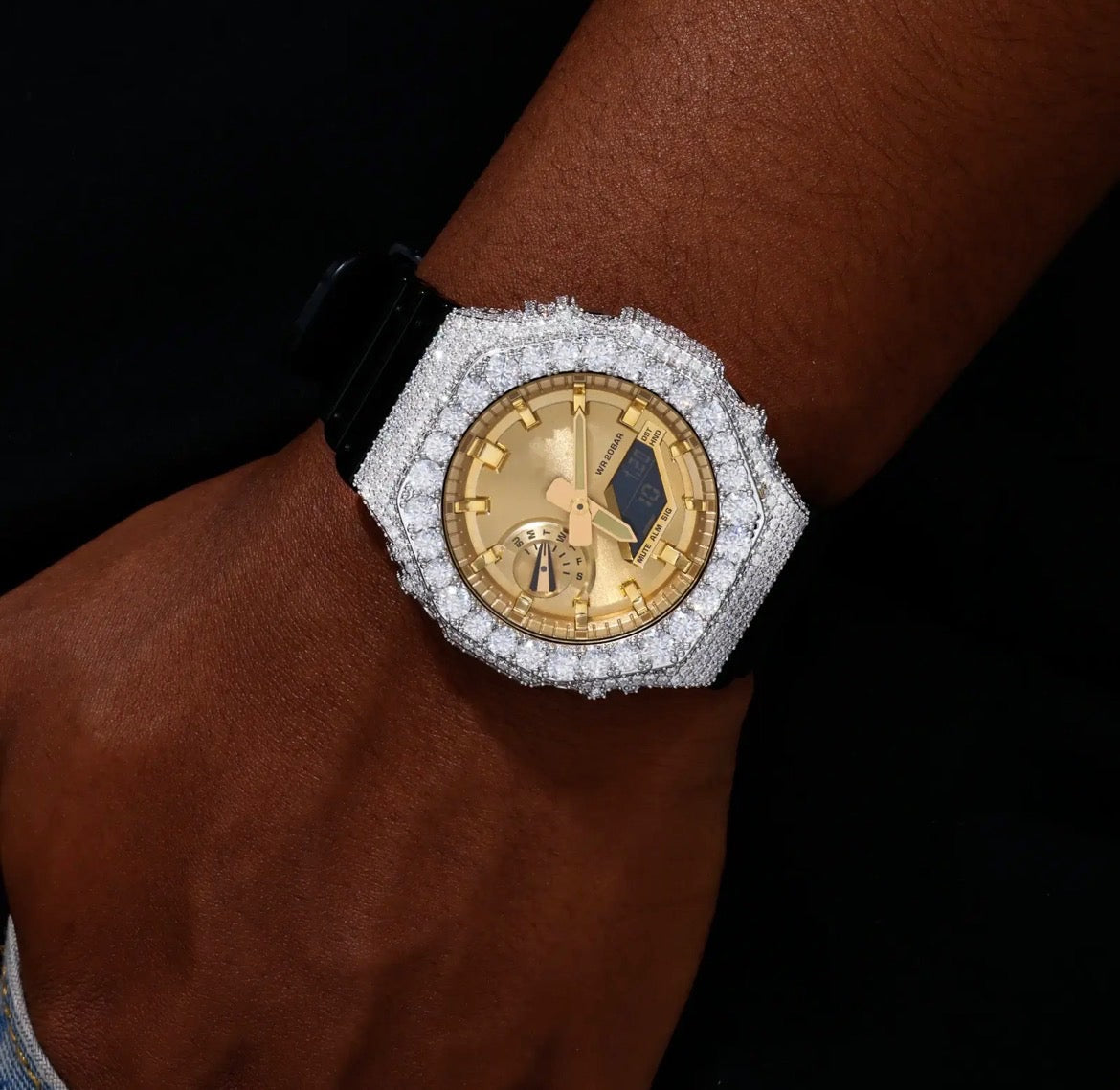 GA-2100 iced bezel